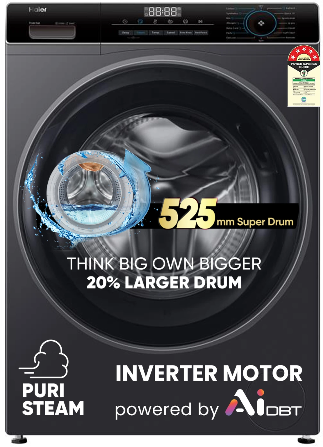 Haier 7 kg 5 Star with Powered by Al-DBT