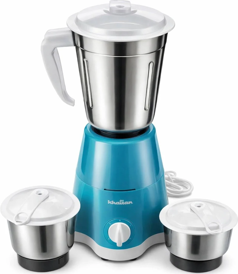Khaitan Kitchen Appliances Series Blu-3jar-mixer 500 W Mixer Grinder