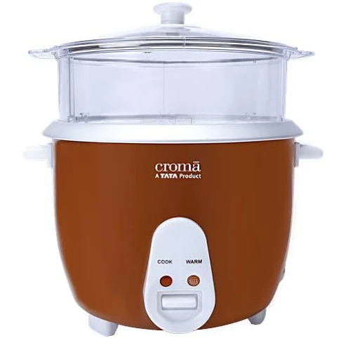 Croma 1.8 Litre Electric Rice Cooker & Steamer