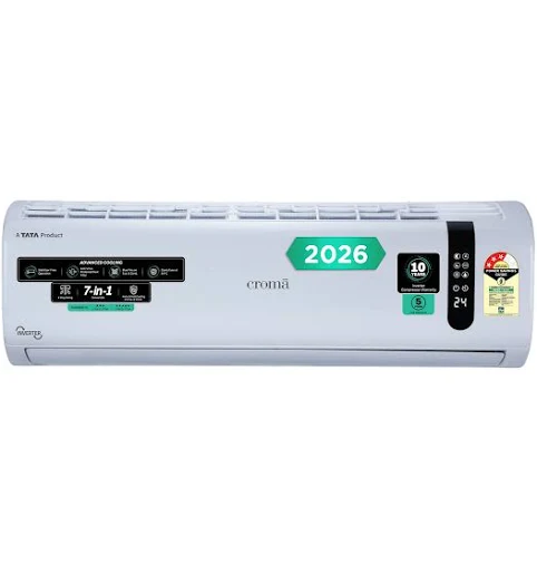 Croma 7 in 1 Convertible 3 Star Inverter Split AC with 4 Way Auto Swing