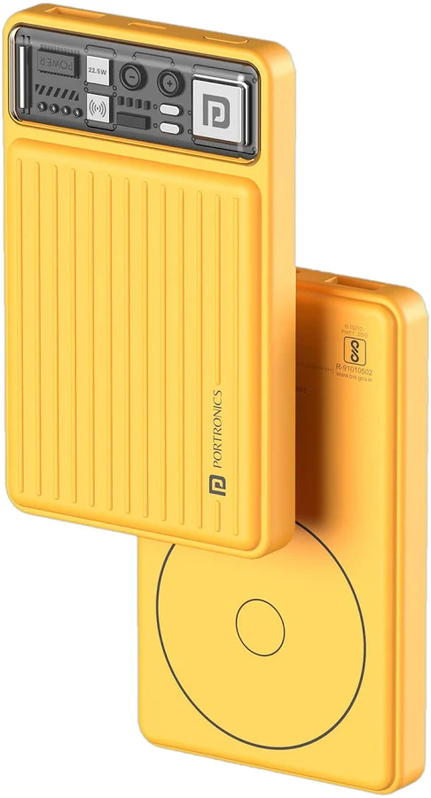 Portronics Luxcell Wireless Mini 10000mAh Fast Charging Power Bank