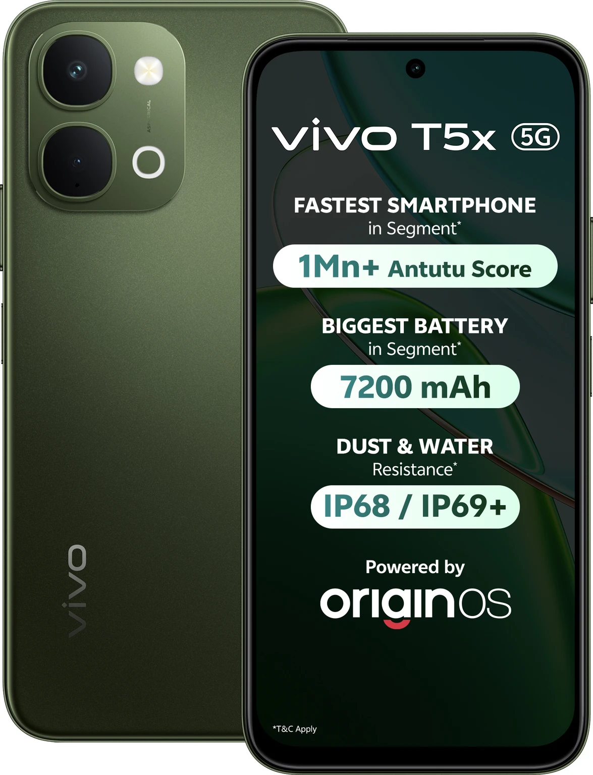 Vivo T5x 5G (Cyber Green, 128 GB) (8 GB RAM)