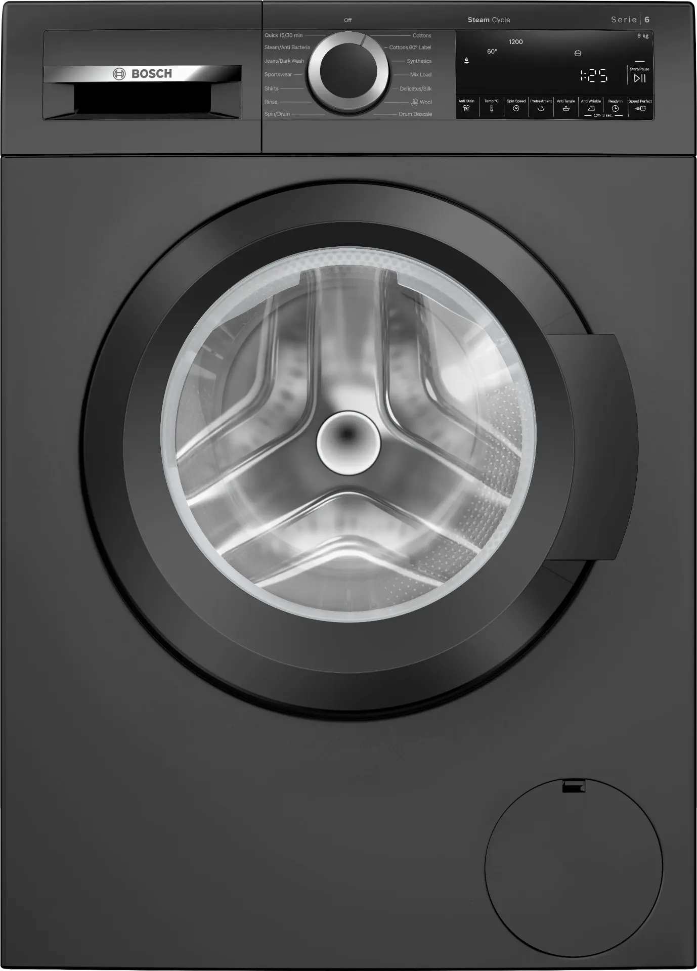 BOSCH 9 kg Fully Automatic Front Load with In-built Heater Grey (WGA1420TIN)